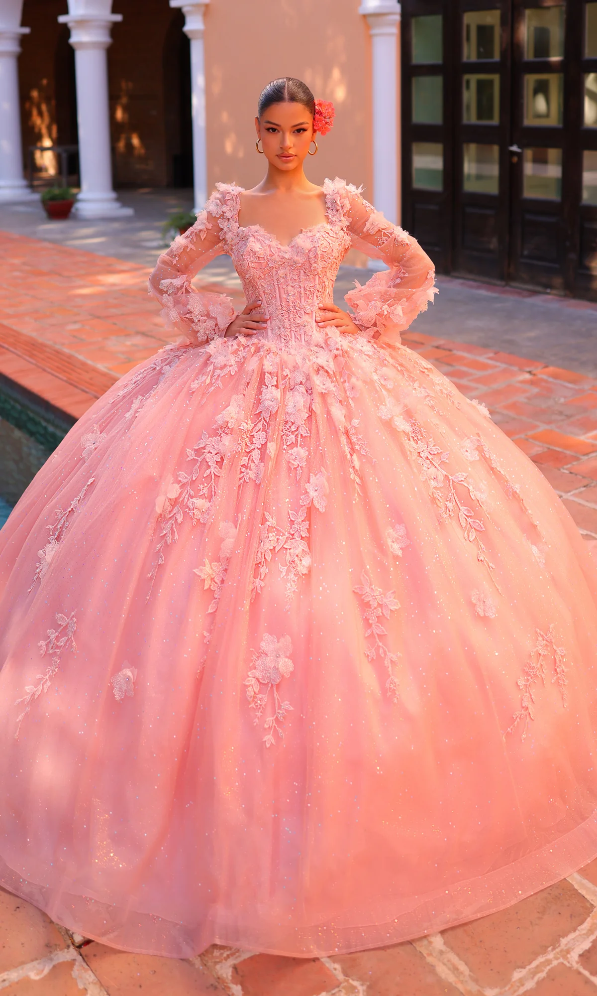Corset Ball Gown Quinceañera Dress 59290 by Amarra - Image 3