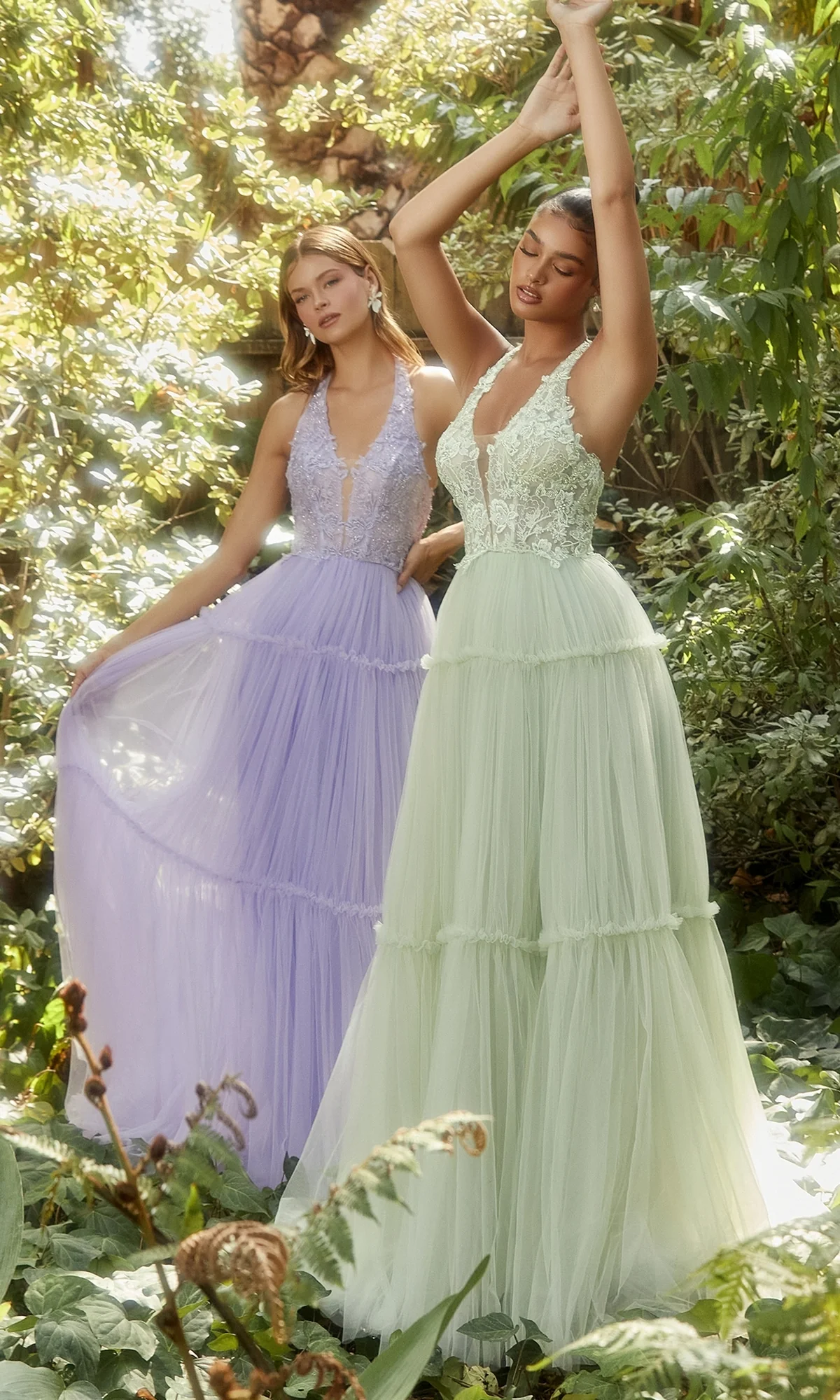 Lace-Halter Long A-Line Prom Dress A1206 - Image 5