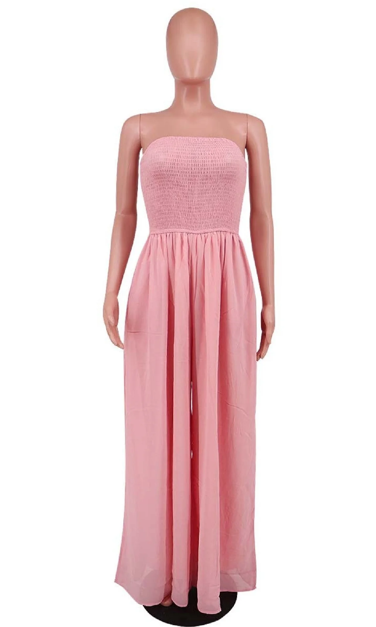 Strapless Casual Wide-Leg Jumpsuit - Image 8