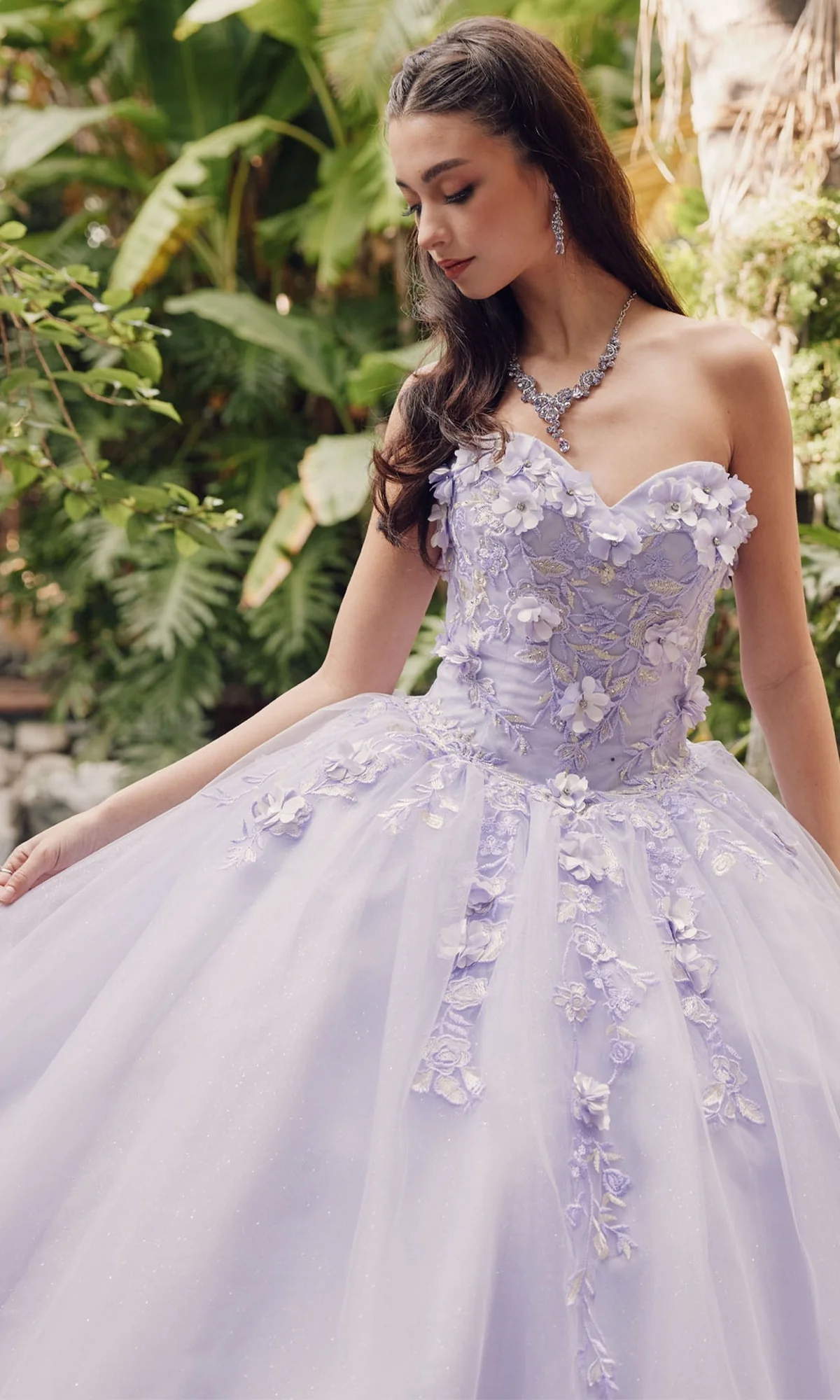 Juliet 1435 Strapless Ball Gown Quinceañera Dress - Image 11