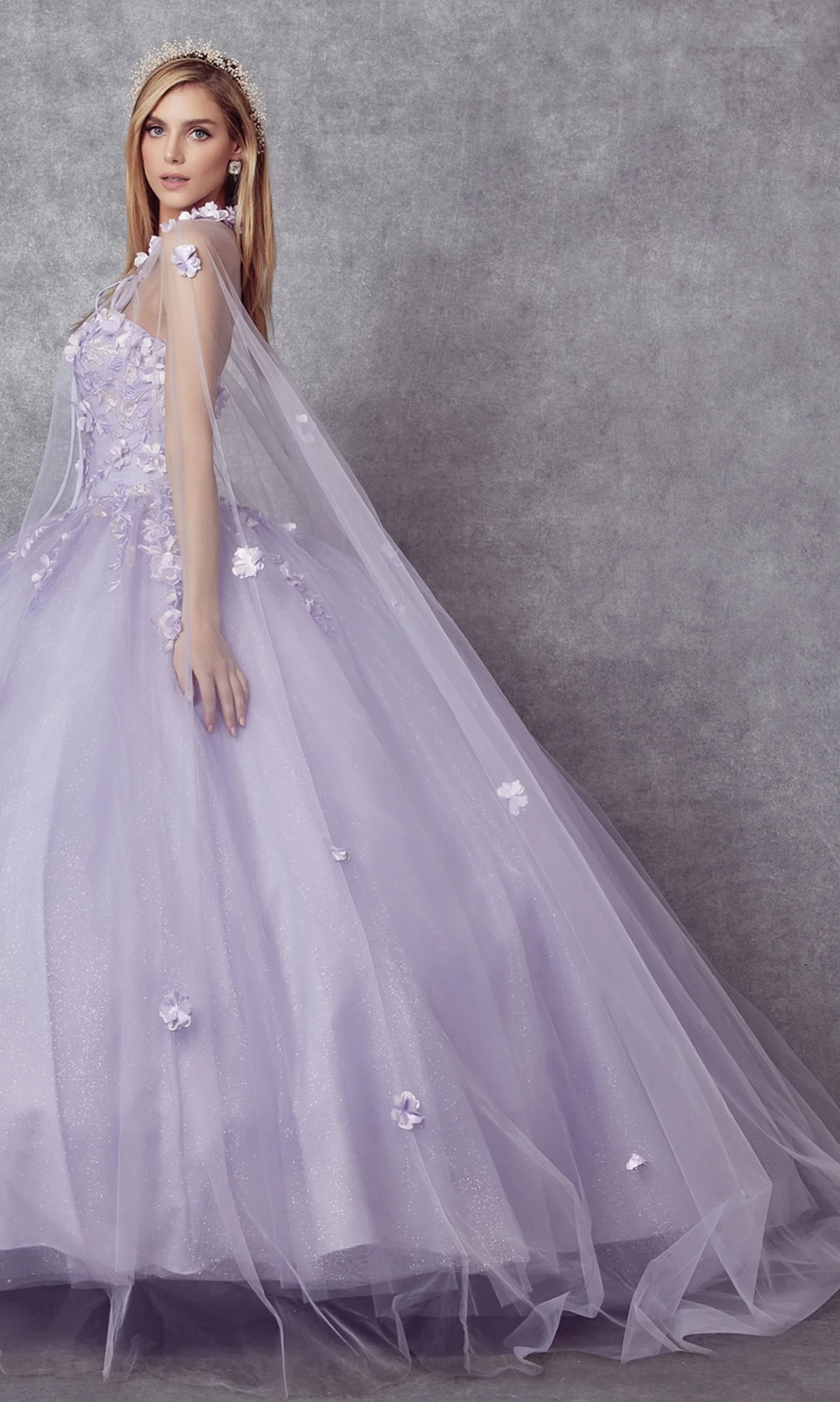Juliet 1435 Strapless Ball Gown Quinceañera Dress - Image 3