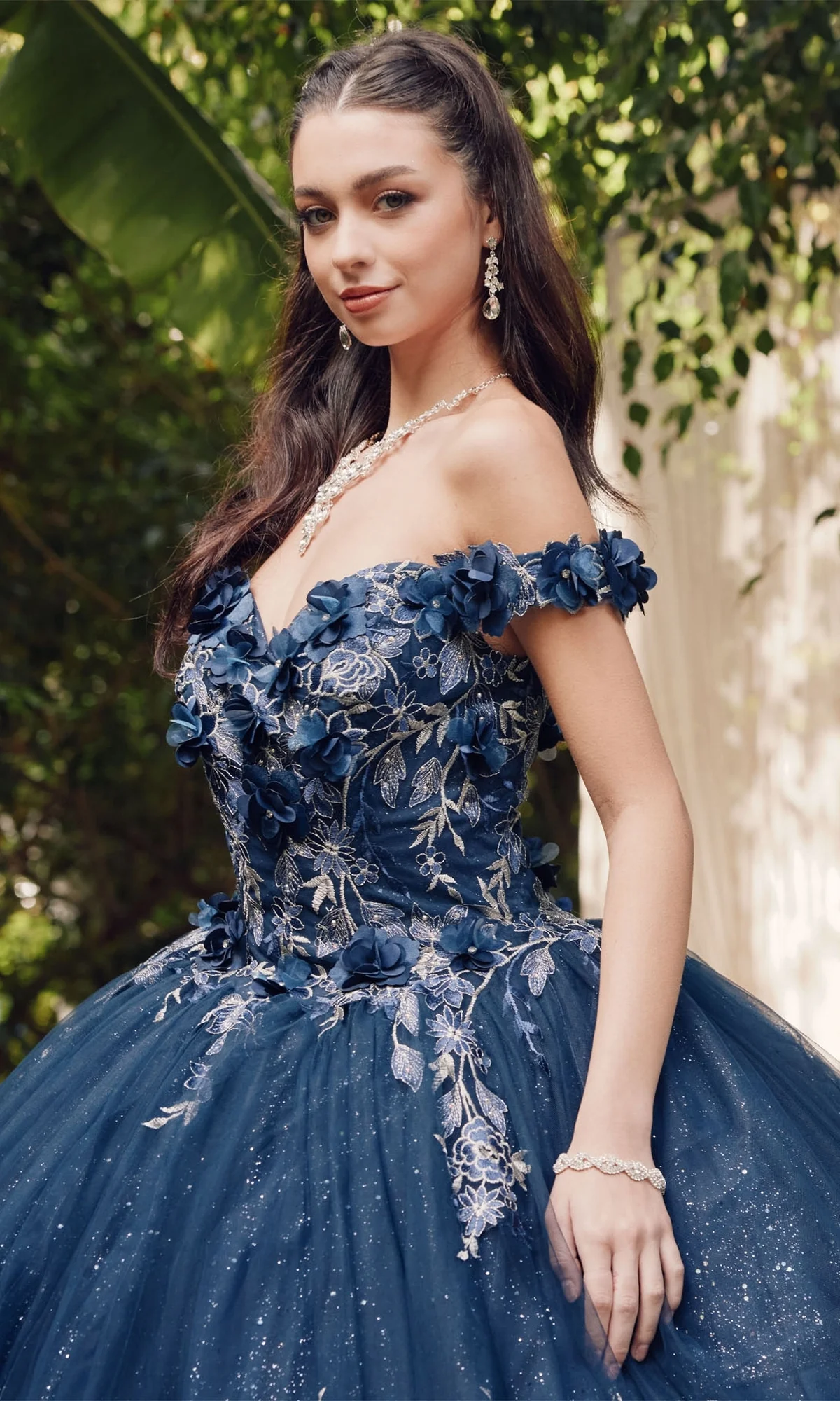 Juliet 1447 Off-the-Shoulder Quinceañera Dress - Image 13