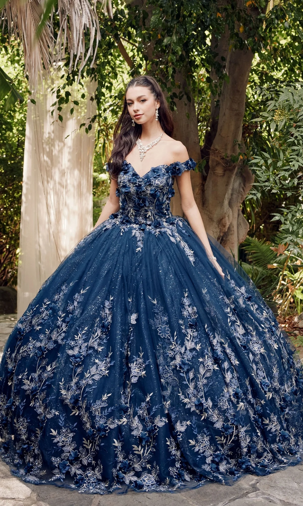 Juliet 1447 Off-the-Shoulder Quinceañera Dress - Image 16