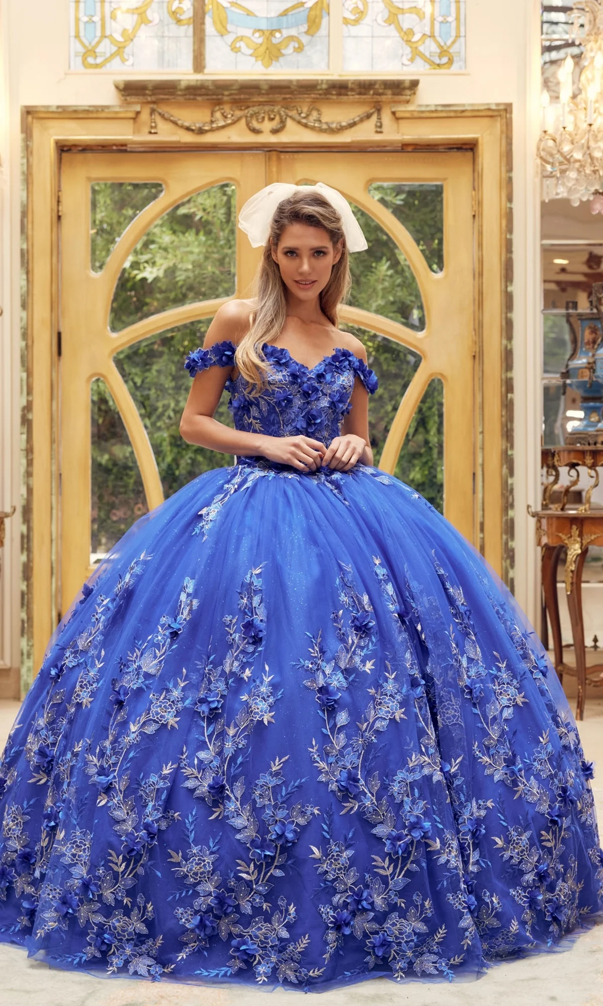 Juliet 1447 Off-the-Shoulder Quinceañera Dress - Image 3
