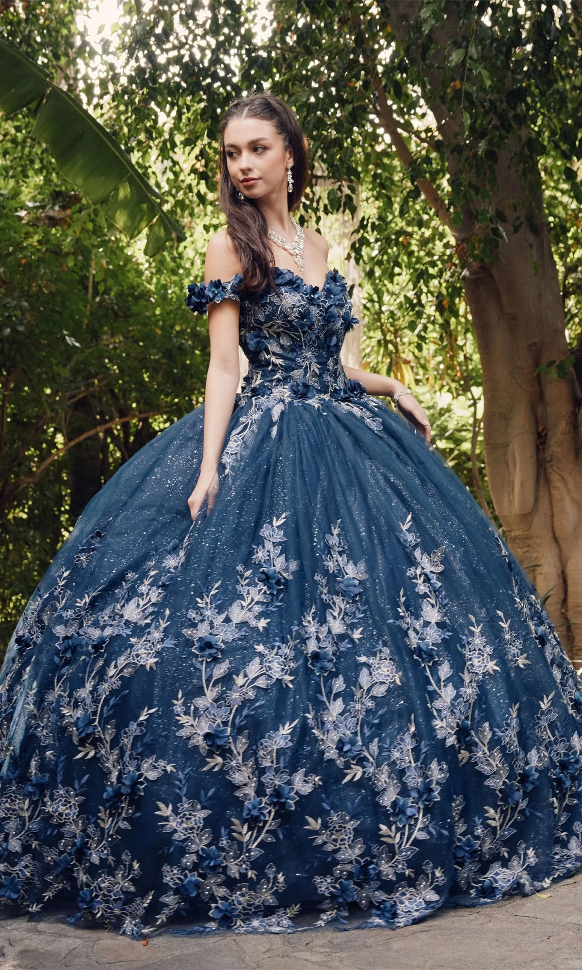 Juliet 1447 Off-the-Shoulder Quinceañera Dress - Image 5