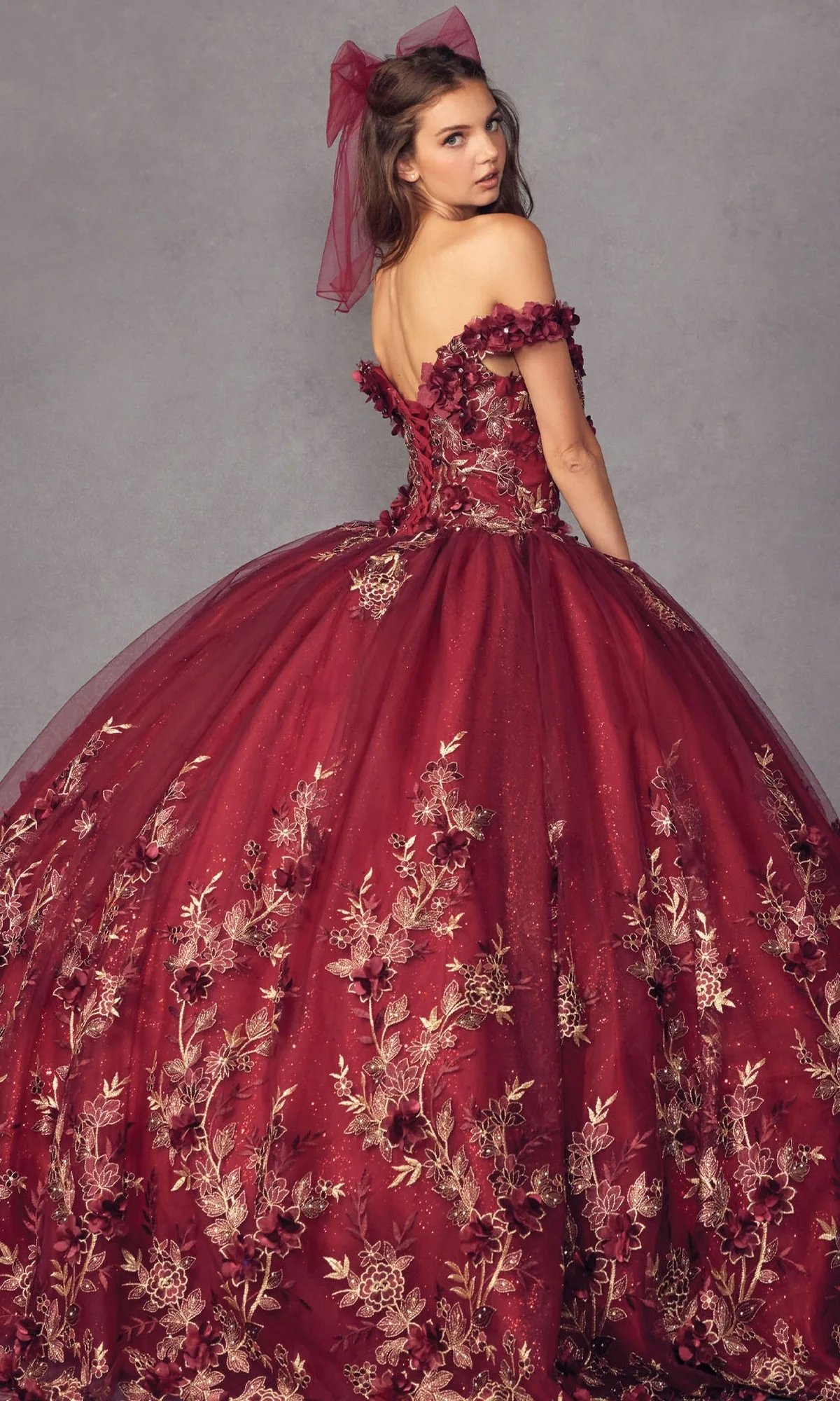 Juliet 1447 Off-the-Shoulder Quinceañera Dress - Image 9