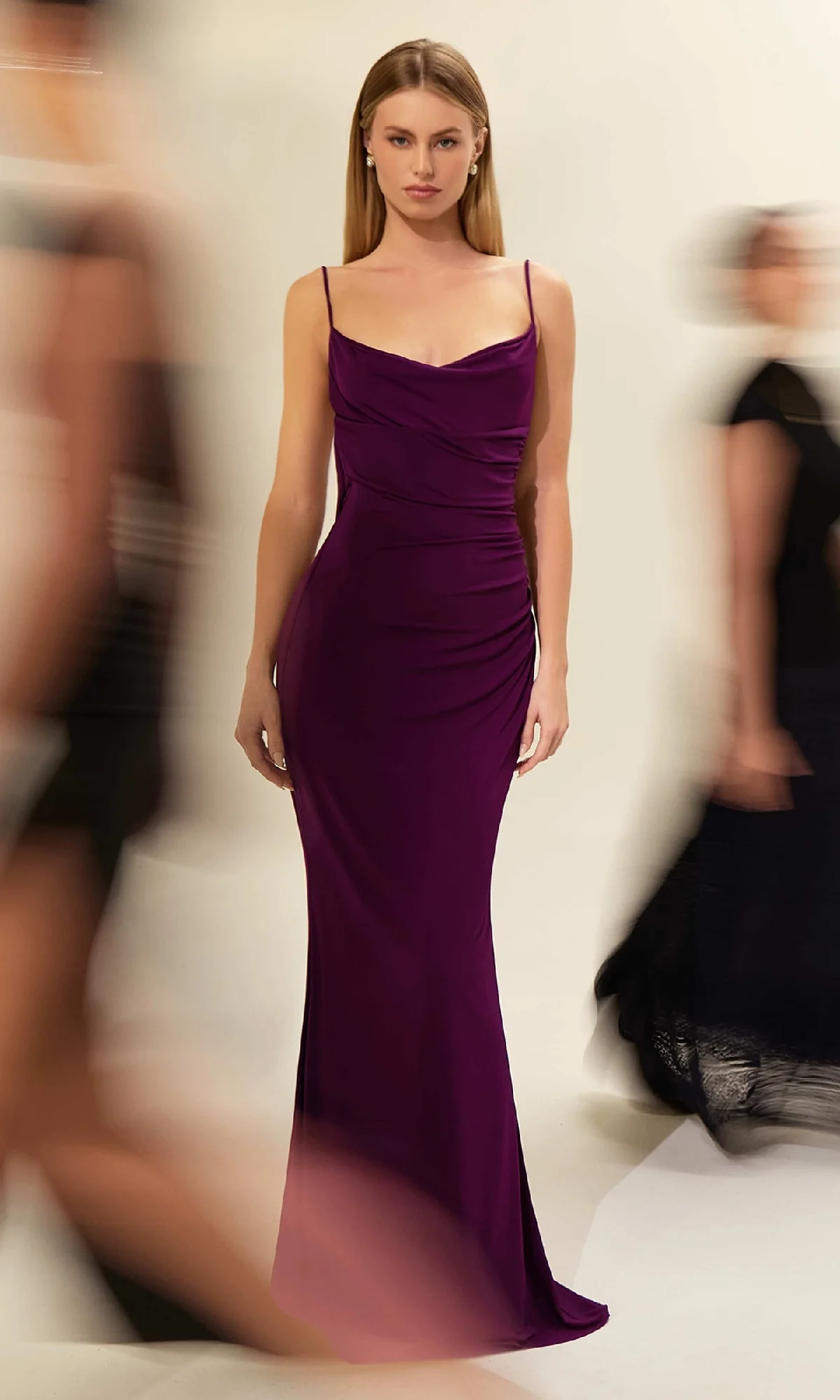 Cowl Open-Back Long Prom Dress: Astee T2008 - Image 21