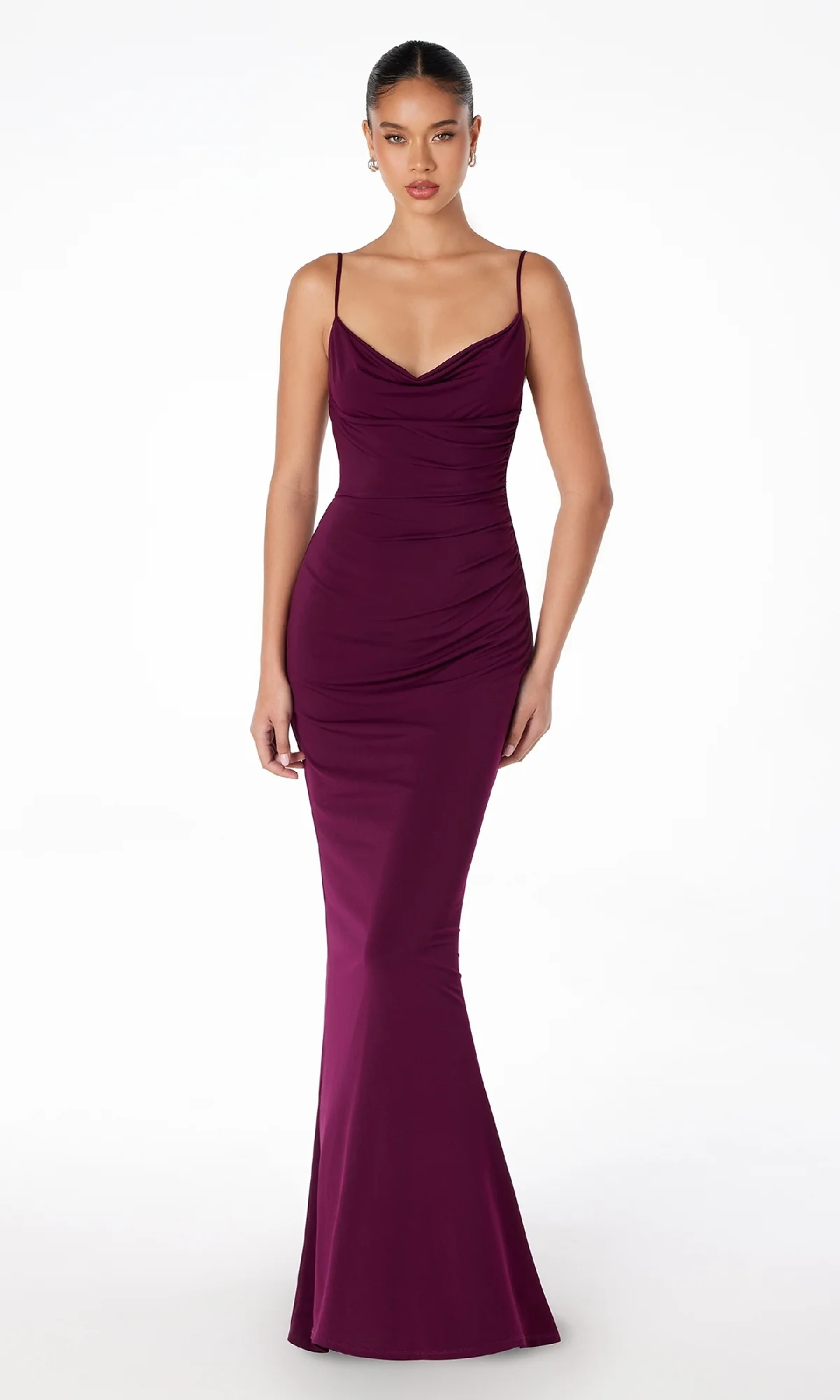 Cowl Open-Back Long Prom Dress: Astee T2008 - Image 25