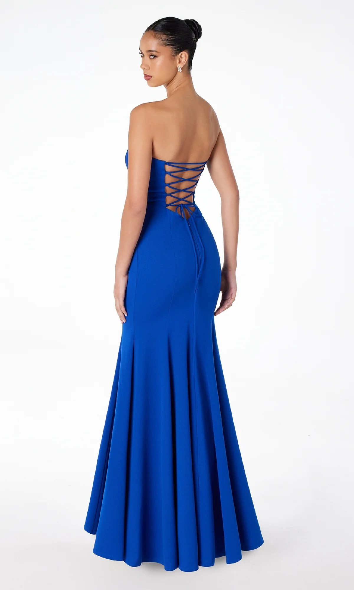Lace-Up Strapless Long Prom Dress: Astee T2010 - Image 13