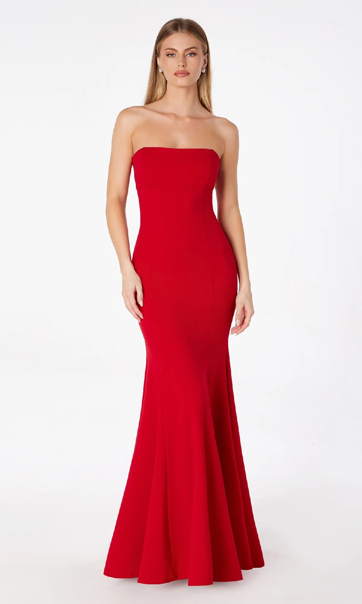 Lace-Up Strapless Long Prom Dress: Astee T2010 - Image 5