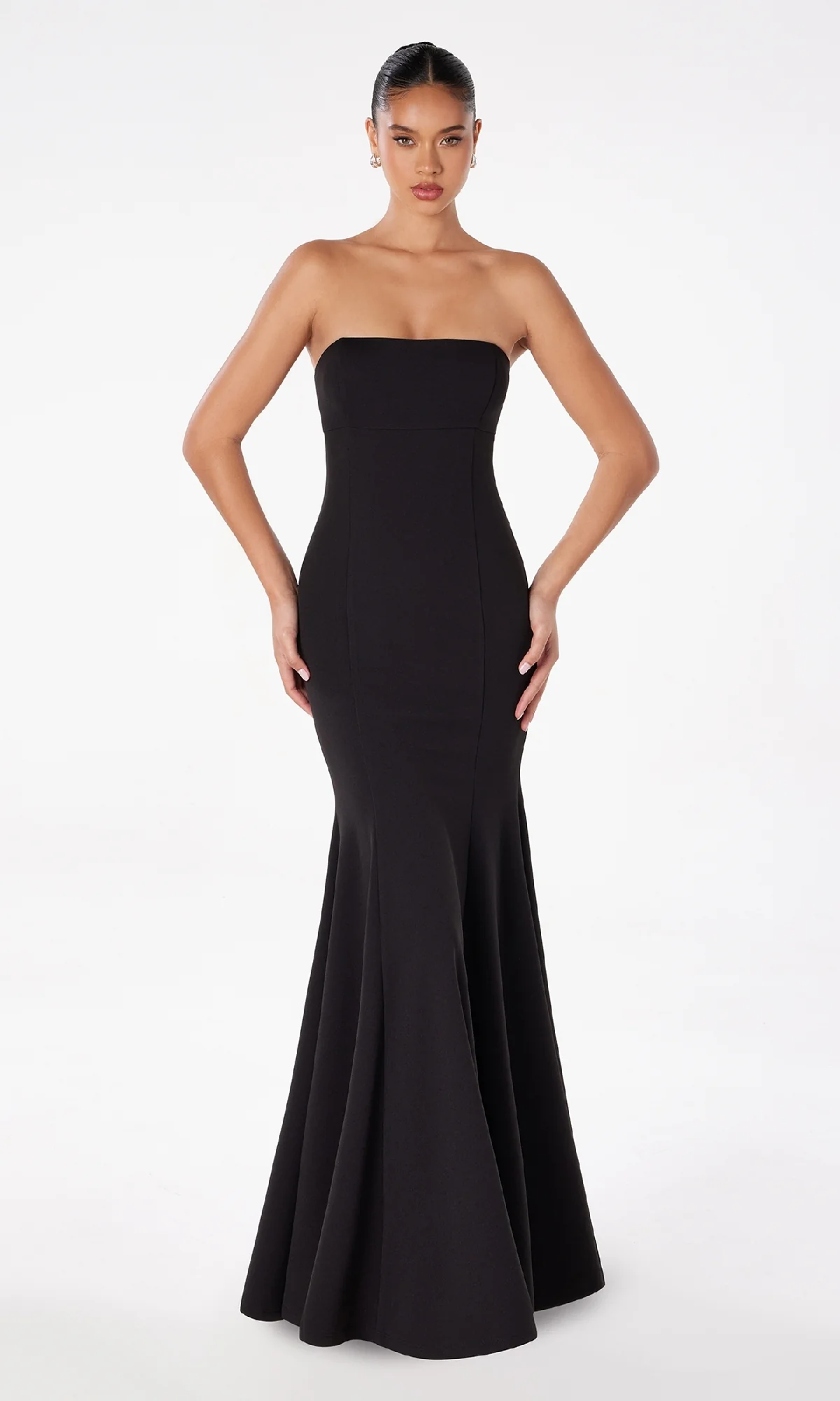 Lace-Up Strapless Long Prom Dress: Astee T2010 - Image 8