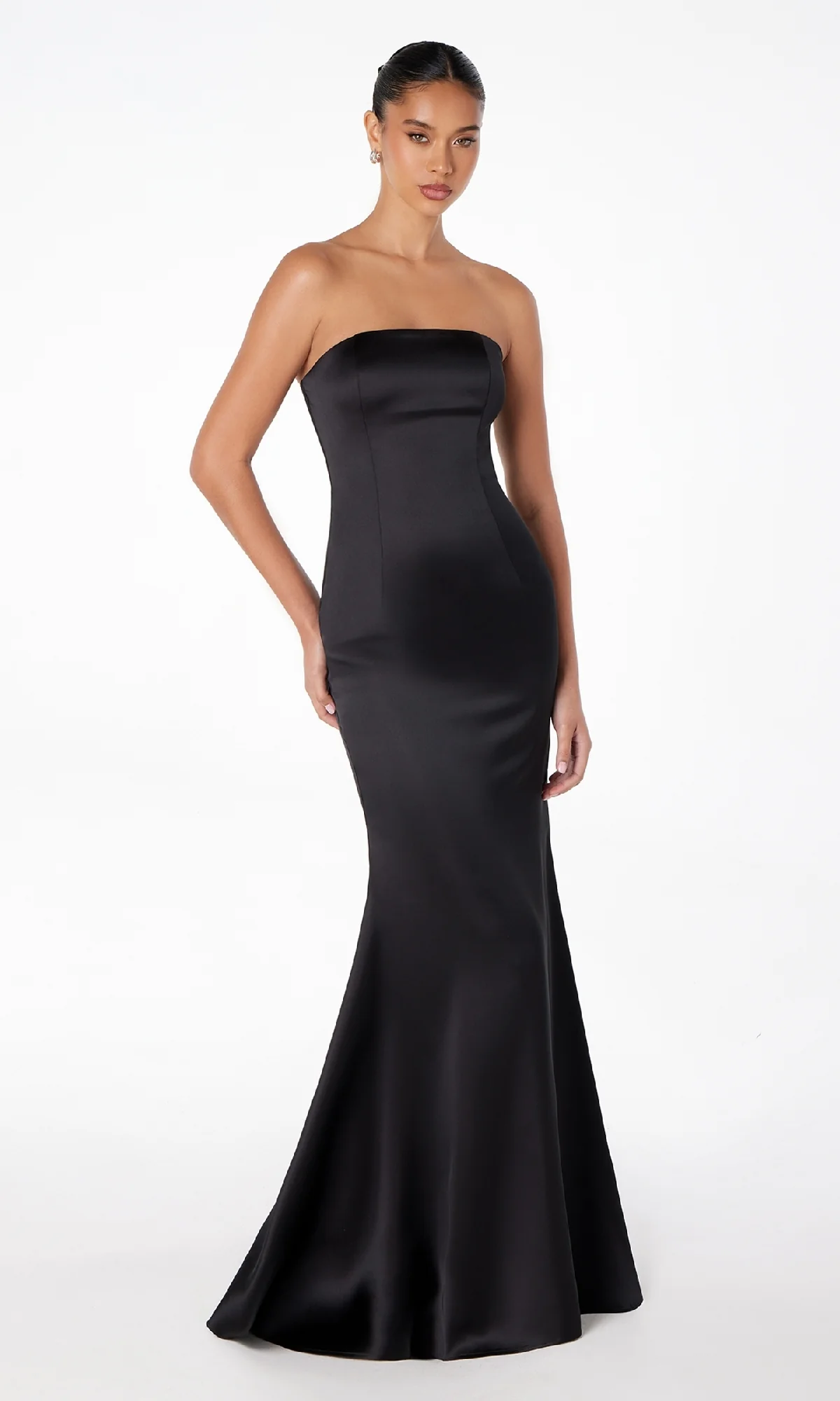 Choker-Sash Strapless Long Prom Dress: Astee T2012 - Image 11