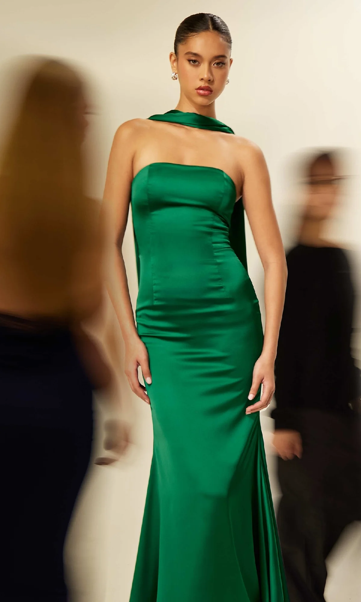 Choker-Sash Strapless Long Prom Dress: Astee T2012 - Image 20