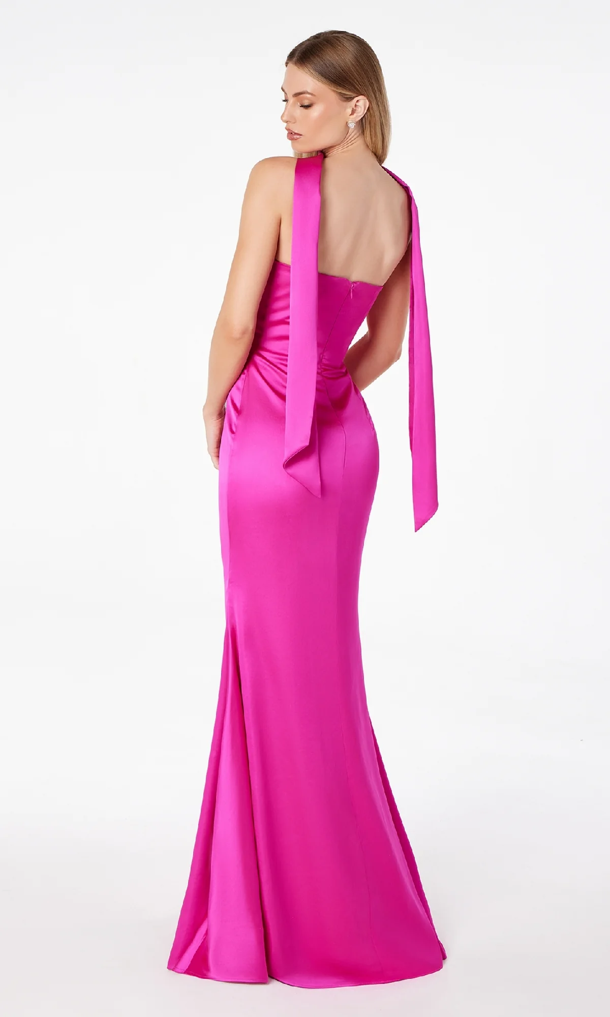 Choker-Sash Strapless Long Prom Dress: Astee T2012 - Image 27