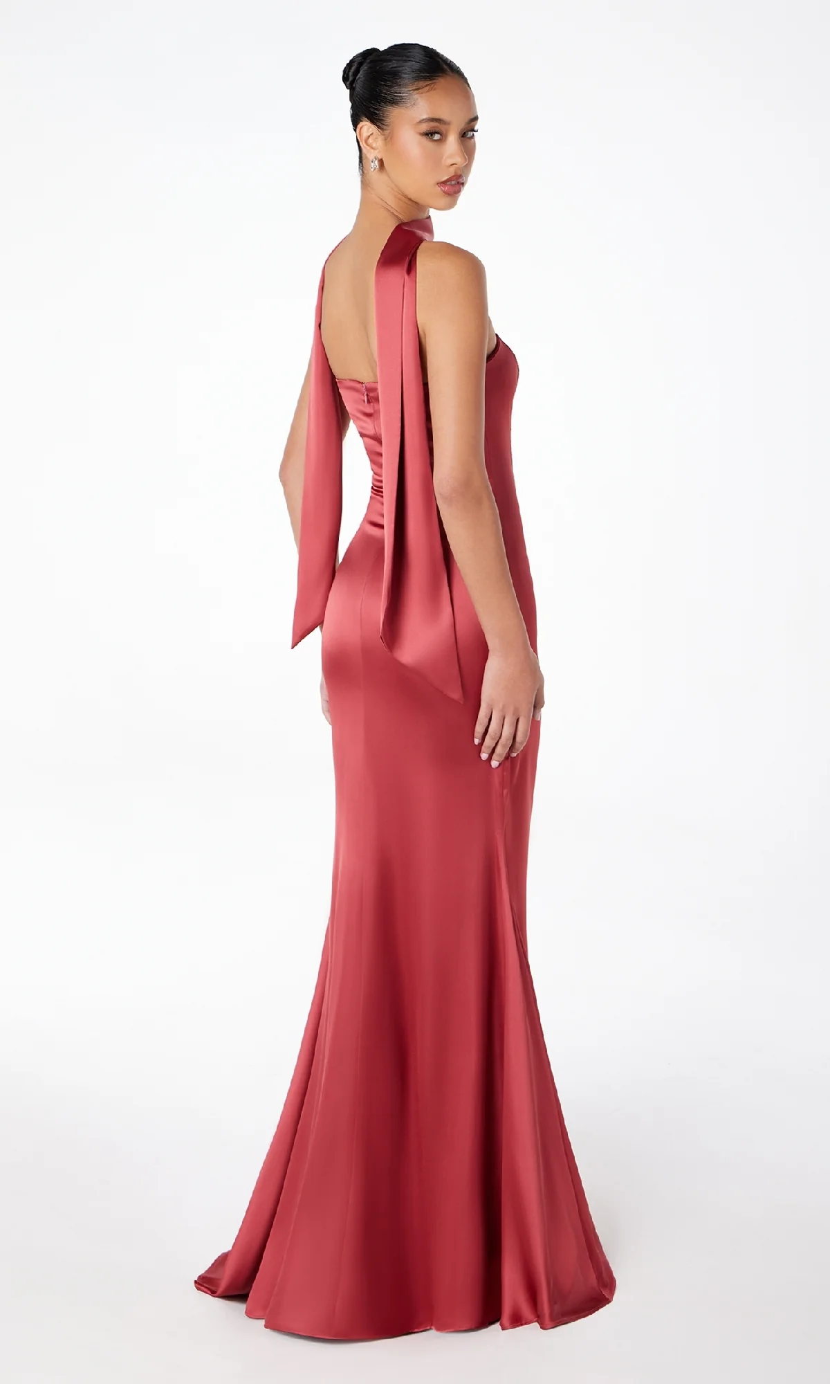 Choker-Sash Strapless Long Prom Dress: Astee T2012 - Image 33