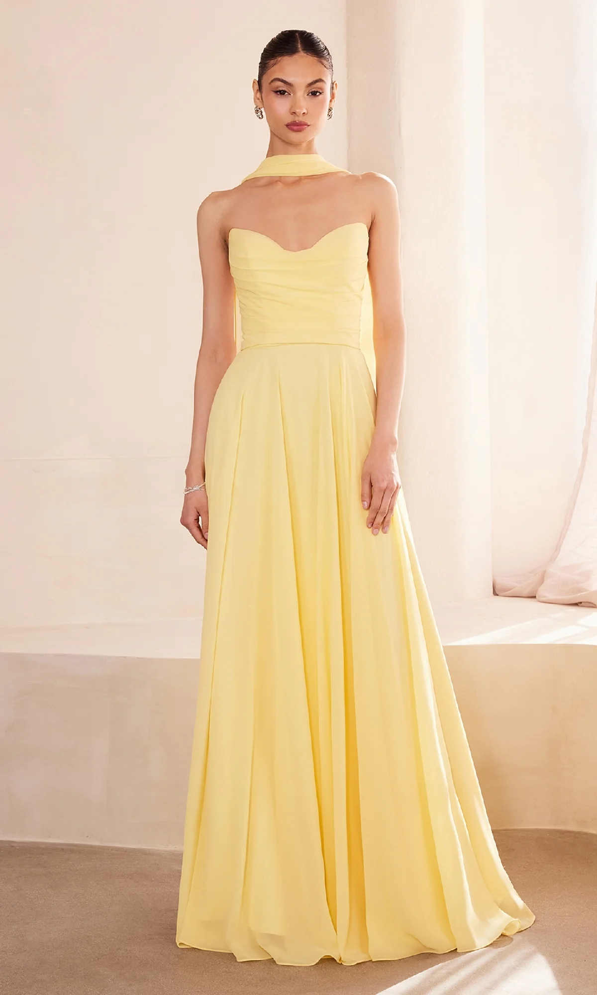 Strapless Long Chiffon Prom Dress: Amoris T703 - Image 18