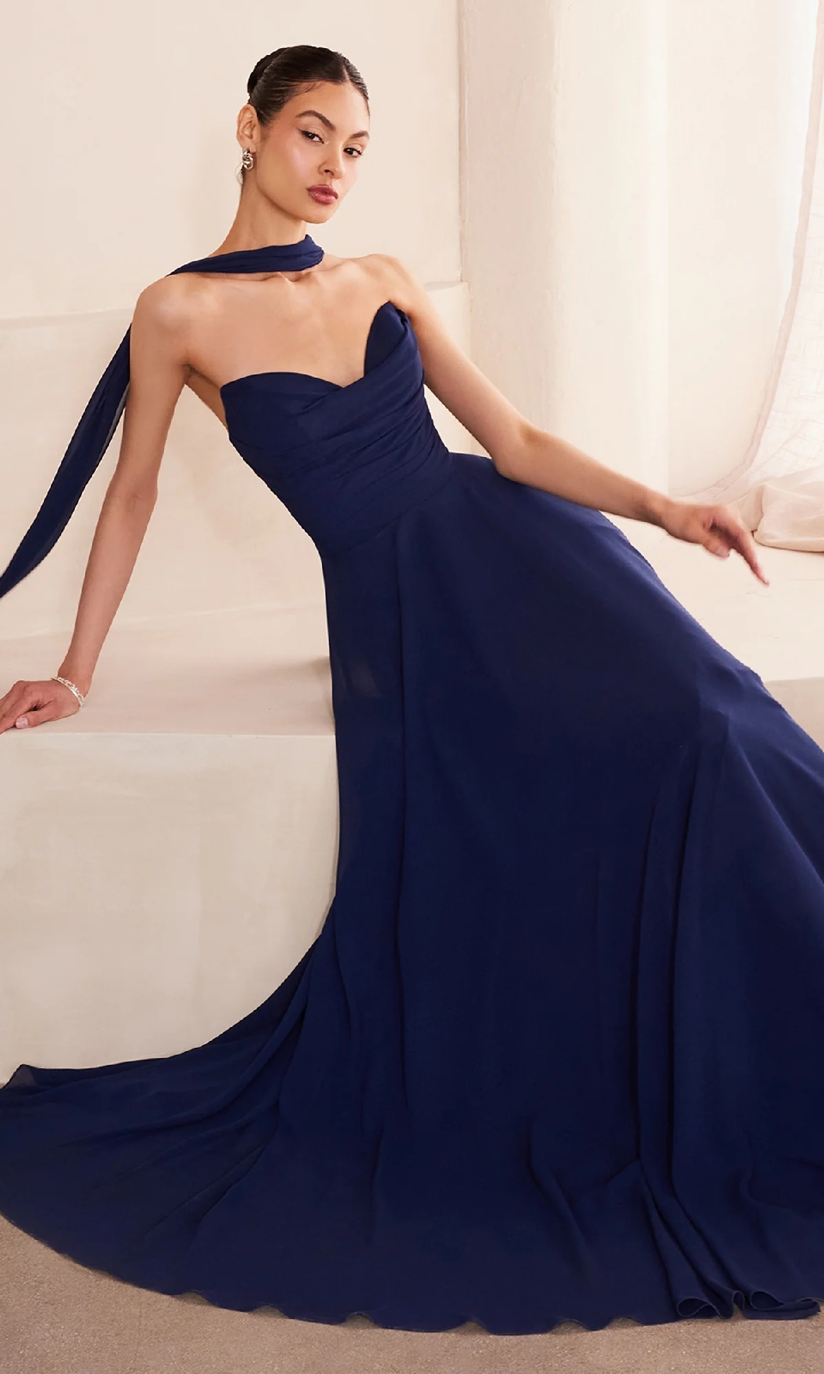 Strapless Long Chiffon Prom Dress: Amoris T703 - Image 20